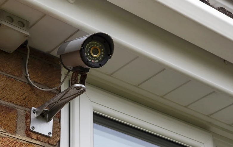 exterior security camera installation